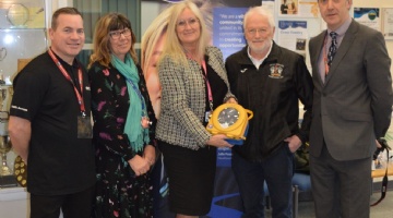 Defibrillator presented to West Exe School